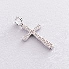 Срібний хрест (емаль) 133025 от ювелирного магазина Оникс - 1