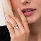 Золотое кольцо "Сердце" к05548 от ювелирного магазина Оникс - 3