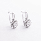 Сережки в білому золоті (діаманти) сб0711ca от ювелирного магазина Оникс