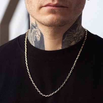 Чоловічий золотий ланцюжок ц00541 №2