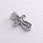Православний срібний хрест "Розп'яття" із чорнінням 13357 от ювелирного магазина Оникс - 3