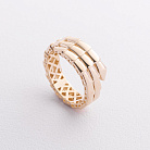 Каблучка "Змія" у жовтому золоті к08410 от ювелирного магазина Оникс