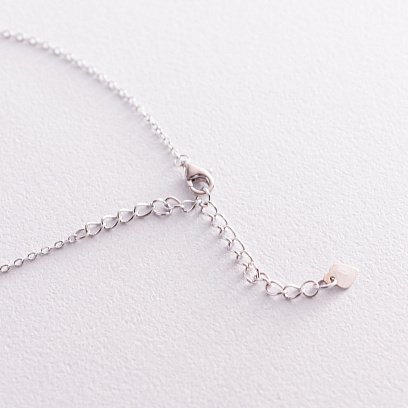 Серебряное колье "Сердечко" (эмаль) 181120 №4