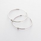 Серебряные серьги-кольца 122443 от ювелирного магазина Оникс - 1