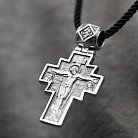 Срібний православний хрест з чорнінням 132488 от ювелирного магазина Оникс - 4