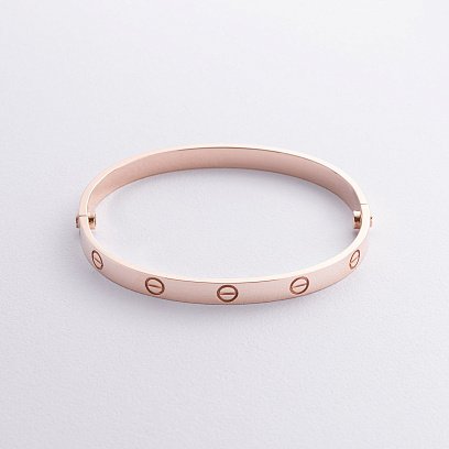 Жорсткий браслет "Love" у червоному золоті б05460 №2