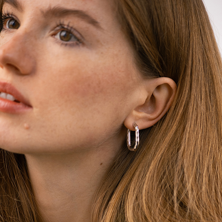 Серебряные серьги "Priscilla" 7260род от ювелирного магазина Оникс - 2
