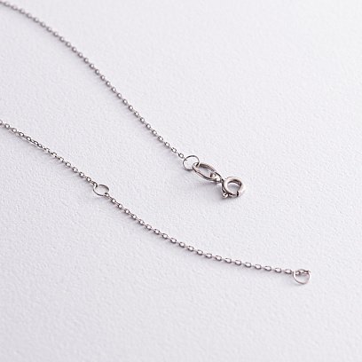 Золотое колье "Крестик" с бриллиантами 112131121 №4