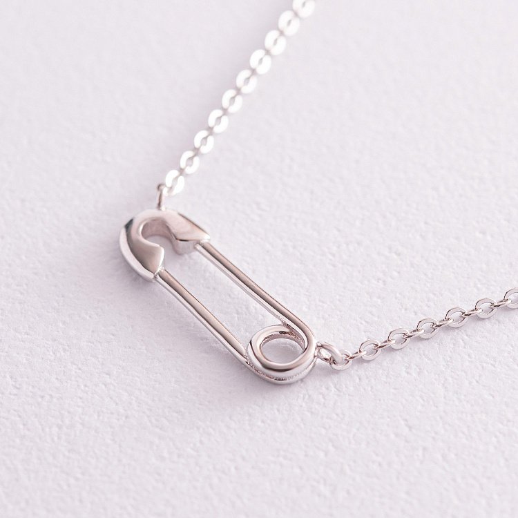 Срібне кольє "Шпилька" 181191 від ювелірного магазину Онікс - 1