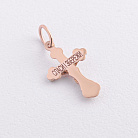 Золотий хрестик "Розп'яття. Спаси і Збережи" 2822500 от ювелирного магазина Оникс - 1