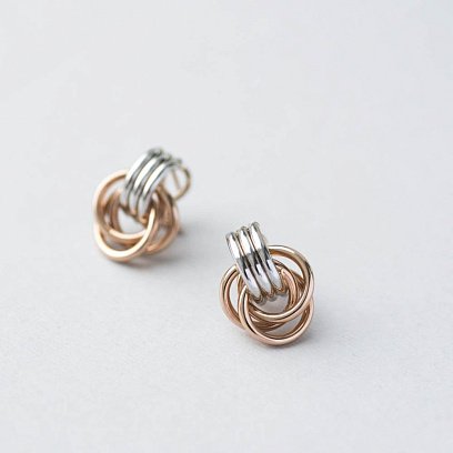 Золоті сережки з італійською застібкою с05663 №5