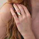 Золотое обручальное кольцо (возможна гравировка) обр00357ш10 от ювелирного магазина Оникс - 5