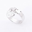 Срібний перстень з сердечком 111952 от ювелирного магазина Оникс - 1