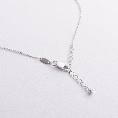 Колье "Шарики" в белом золоте кол02609 №3