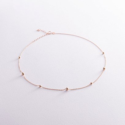 Колье "Шарики" в красном золоте кол02227