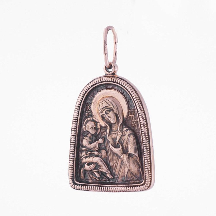 Золота підвіска з молитвою (чорніння) п01860 від ювелірного магазину Онікс