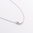 Золоте кольє "Сердечко" з діамантами колб0176ri от ювелирного магазина Оникс - 2