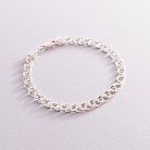 Мужской серебряный браслет (гарибальди 0.6 см) б021743 от ювелирного магазина Оникс