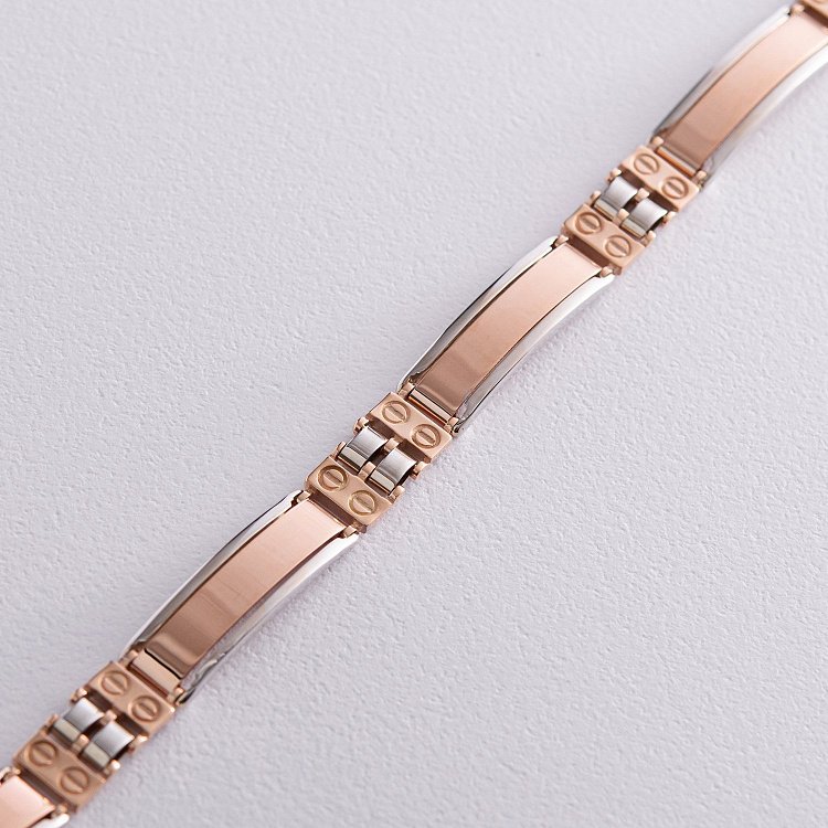 Золотой мужской браслет б01255 от ювелирного магазина Оникс - 2