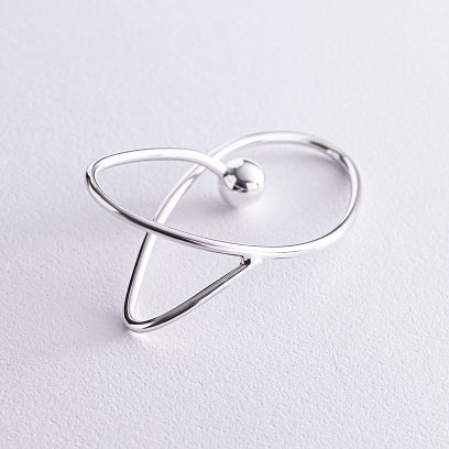 Серебряная серьга - каффа "Космос" 123235 №10