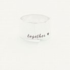 Серебряное кольцо с гравировкой "Together forever" 112143ф от ювелирного магазина Оникс - 6