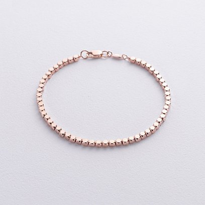 Браслет "Кубики" (красное золото) mini б05464