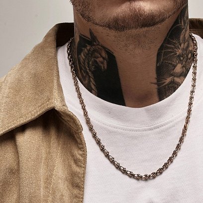 Мужская золотая цепочка ц00525 №4