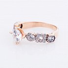 Помолвочное кольцо с фианитами к01890 от ювелирного магазина Оникс - 1