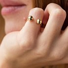 Кольцо "Шарики" в желтом золоте к07507 от ювелирного магазина Оникс - 7