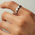 Кольцо "Ромбы" в белом золоте к08306 от ювелирного магазина Оникс - 3