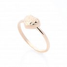 Золотое кольцо "Сердечко" к05538 от ювелирного магазина Оникс