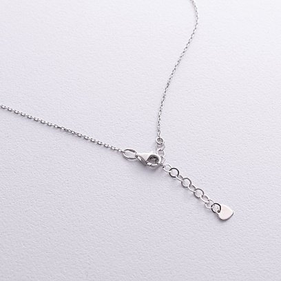 Колье "Клевер" в белом золоте кол02493 №5