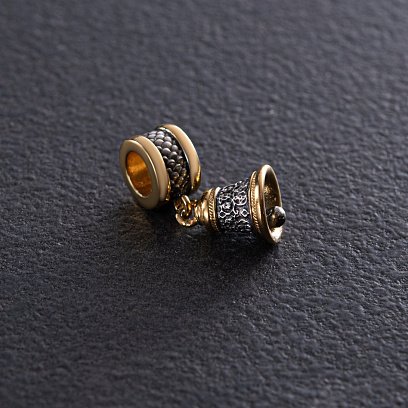 Серебряный шарм "Колокольчик" 132348 №3