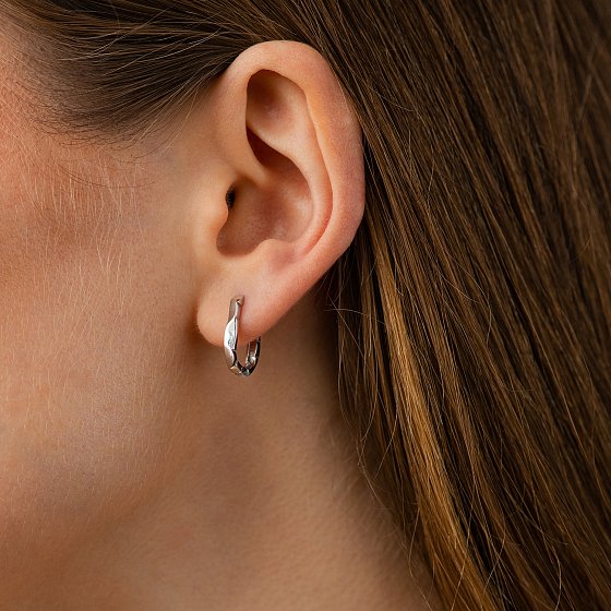 Сережки "Violet" у білому золоті mini с09741 №3