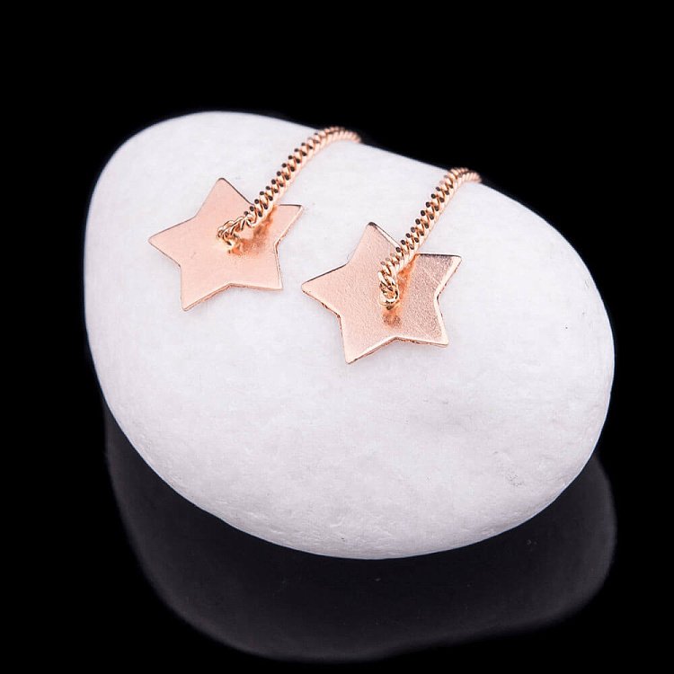 Золоті сережки "Зірочки" с01990 від ювелірного магазину Онікс - 2