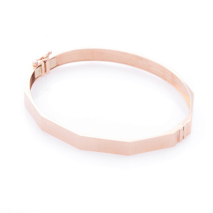 Жорсткий золотий браслет б03791 від ювелірного магазину Онікс - 1