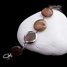 Браслет з агатом, тигровим оком і кварцом димчастим BRDR082 от ювелирного магазина Оникс - 1