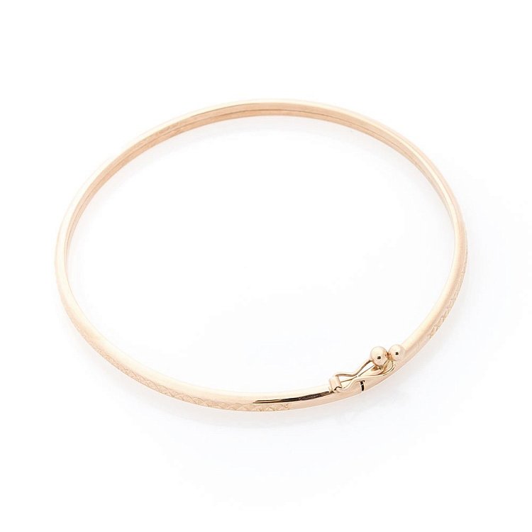 Золотий жорсткий браслет б03602 від ювелірного магазину Онікс - 1