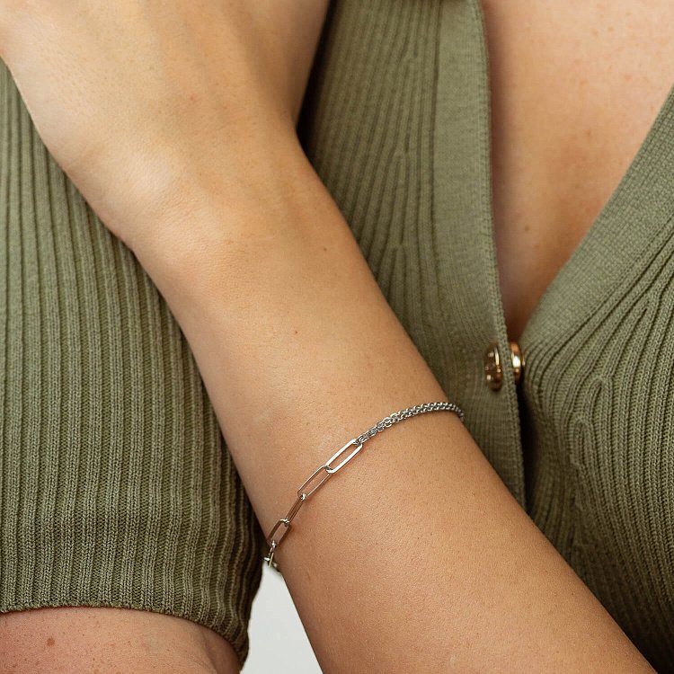 Срібний браслет "Ланцюжок" 905-01414 від ювелірного магазину Онікс - 1