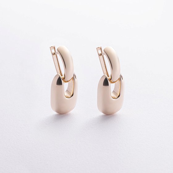 Сережки "Nicoletta" у жовтому золоті с09151 №4