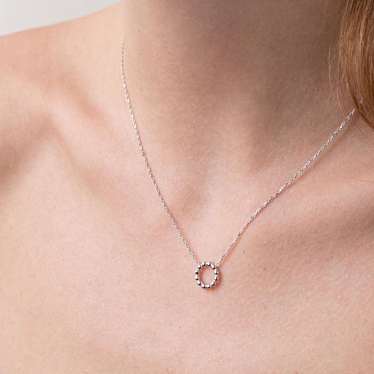 Колье "Гармония" в белом золоте кол01689 от ювелирного магазина Оникс - 3