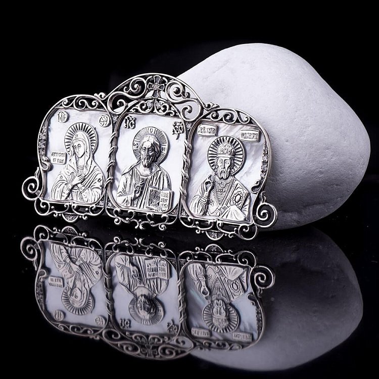 Ікона в автомобіль зі срібла 23419 від ювелірного магазину Онікс - 2