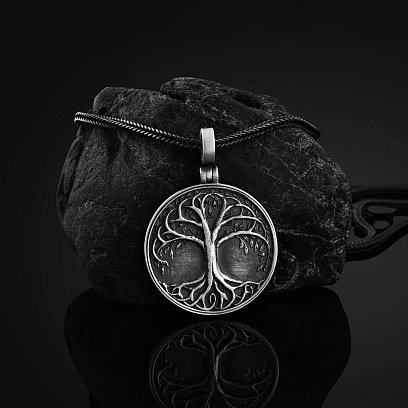 Срібний кулон "Кельтське дерево життя" 133188