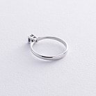 Помолвочное кольцо с черным бриллиантом (белое золото) 236401122 от ювелирного магазина Оникс - 4