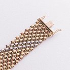 Золотий широкий браслет "Мілена" б05005 от ювелирного магазина Оникс - 4