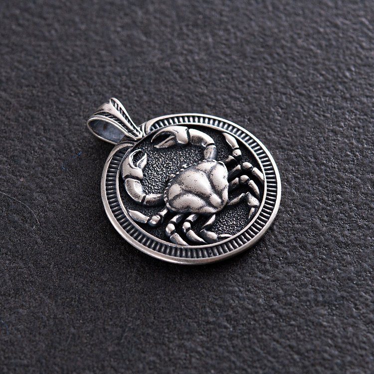 Серебряный кулон "Знак зодиака Рак" 133200рак от ювелирного магазина Оникс - 2