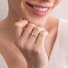 Помолвочное золотое кольцо с бриллиантами 219911121 от ювелирного магазина Оникс - 4