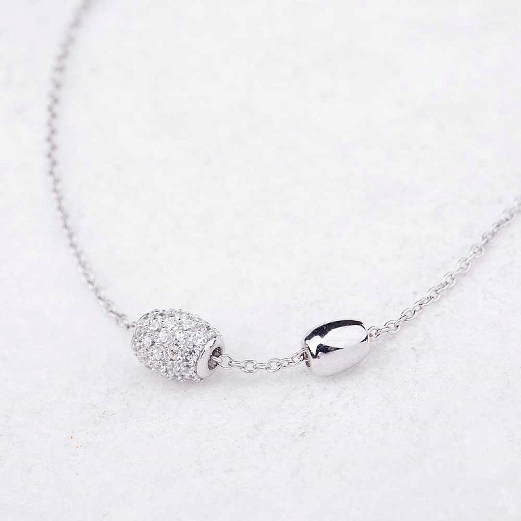 Серебряный браслет с фианитами 14973 от ювелирного магазина Оникс - 1