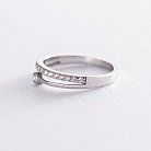Серебряное кольцо с фианитами 112584 от ювелирного магазина Оникс - 2