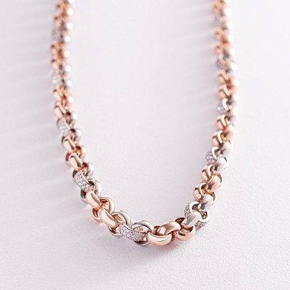 Золотое колье "Бриджит" с фианитами кол00797 №3